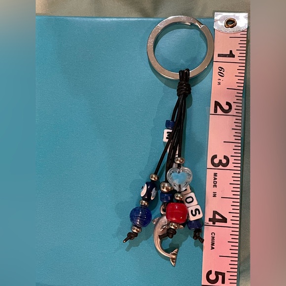 Mykonos Greece Glass Art & Keychain. Both purchased on Mykonos. 5-Star Seller! - Picture 8 of 8